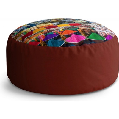 Sablio Taburet Circle Barevné koření: 40x50 cm
