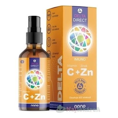 Delta Direct Vitamín C + Zn sprej nano 100 ml