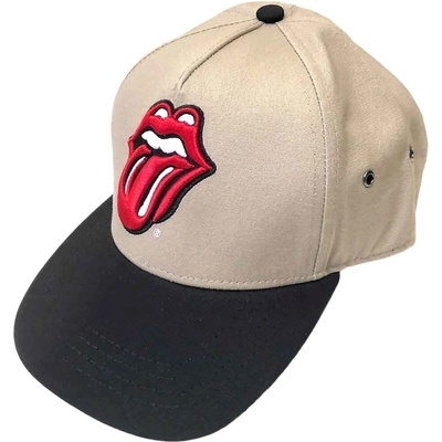 The Rolling Stones Classic Tongue Шапка с козирка Black & Sand UNI (RSSBCAP02SB)