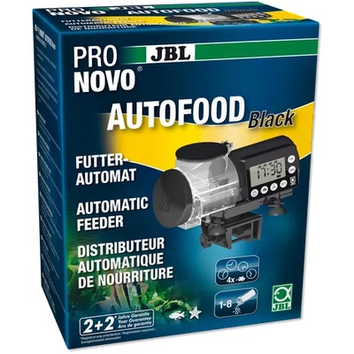 JBL Pronovo Auto Food - Черна автоматична хранилка за всички аквариумни рибки до 375 мл