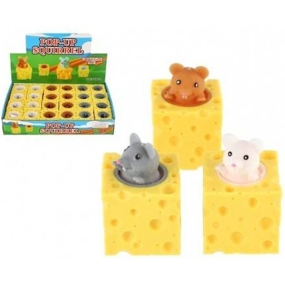 Teddies Myška v sýru mačkací antistresová