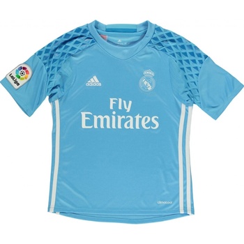 adidas Real Madrid Home Goal Keeper shirt 2016 2017 Junior Bright Cyan