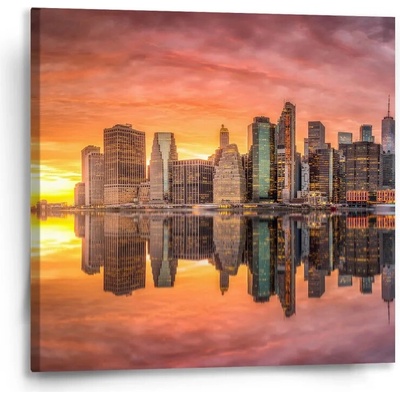 Sablio Obraz New York Západ slnka - 50x50 cm