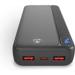 Nedis PBKPD20W225BK преносим външен акумулатор, powerbank 20 000 mAh, 1, 5 / 1, 67 / 2, 0 / 2, 22 / 3, 0 A (PBKPD20W225BK)