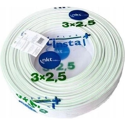 NKT Plochý instalační kabel YDYp 3x2,5 - 50m