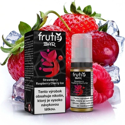 Frutie BAR Juice Chladivá jahoda, malina, čerešňa 10 ml 10 mg