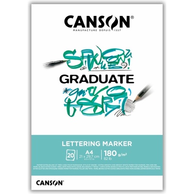 Canson Graduate Lettering Marker Skicár v lepenej väzbe A4 200g 20 listov