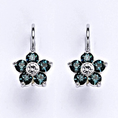 Čištín se Swarovski blue krystal NK 1444
