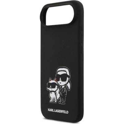 CG Mobile iPhone Air KARL LAGERFELD ТЕЧЕН СИЛИКОН K&CH MAGSAFE Силиконов протектор за телефон, устойчив на удар, MagSafe, ЧЕРЕН KLHMP17MSKCGRGOK (KLHMP17MSKCGRGOK)