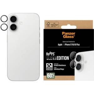 Panzer Протектор за камера PanzerGlass - Hoops, iPhone 17/16/16 Plus, Transparent (5715685025730)