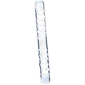 Clarity - двустранно стъклено дилдо (прозрачно)