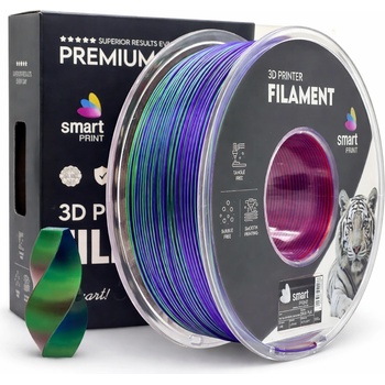 Smart Print FG-S112-E1, 3D филамент, PLA Silk, 1, 75mm, 1000g, Tri Color, Многоцветен (Royal blossom) (FG-S112-E1)