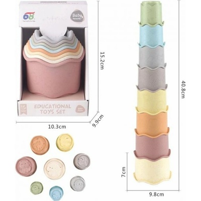Mac Toys ZIRO Stohovateľné šálky 8 ks
