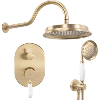 Rea Душ система за вграждане Rea Serra Brush Gold + BOX (REA-B1149)