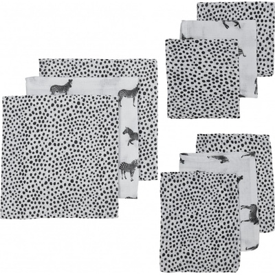 MEYCO zebra puntík black 70 x 70 cm 3 ks
