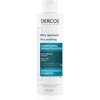 Image 1 of Vichy Dercos Ultra Soothing ултрауспокояващ шампоан за нормална към мазна коса и чувствителен скалп 200ml