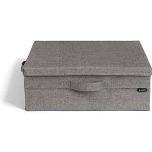 Bigso Сива текстилна кутия за съхранение с капак 46x56x16 cm Soft Storage Low - Bigso (6964S0701-99)