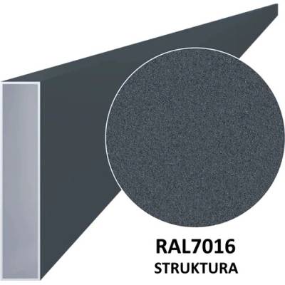 i-pohony Hliníkový profil 100x20x1,1 mm, délka 6000 mm, RAL 7016 se strukturou