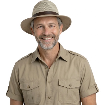 Fiebig Headwear since 1903 Letní bavlněný klobouk Safari