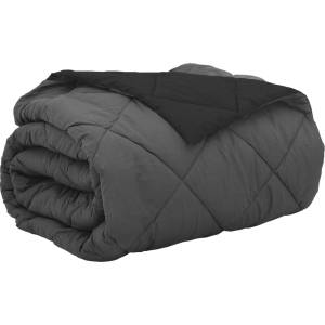 Pure Line Home Лятна двулицева олекотена завивка Color Warm с полиестерен пълнеж, 200 г/м2, в черно и антрацит
