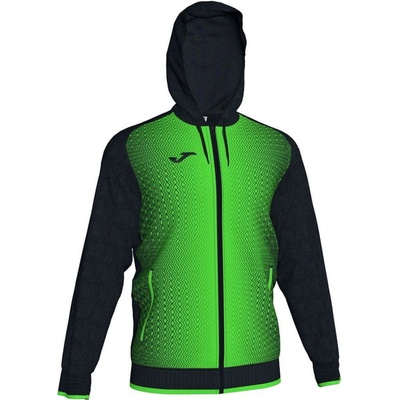 Joma mikina Hooded SUPERNOVA black-FLUOR green