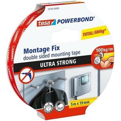 Tesa Powerband Lepiaca páska obojstranná extra silná 19 mm x 5 m