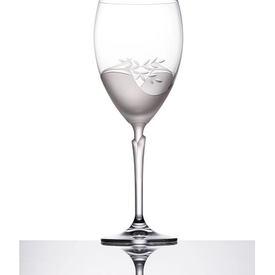 Bohemia Crystal Sklenice na víno dekor CAROLINE 6 x 350 ml