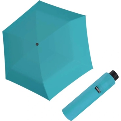 DOPPLER Fiber Havanna Uni Aqua blue - dámský skládací deštník modrá 72231632703