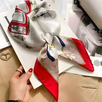 HARAHU Шал vc-38936 - Червена / Бяла kp38936 (vc-38936)