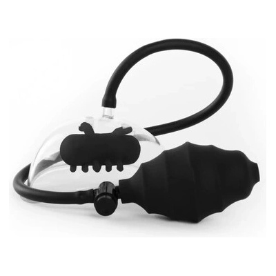 Ouch! Vibrujúca intímna pumpa s nástavcom z ABS a funkciou vibrácie