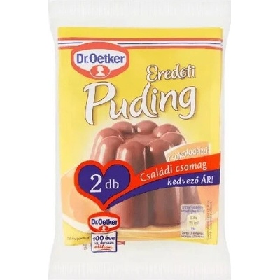 Dr.Oetker Bezlepkový puding s čokoládovou príchuťou 2 x 44,5g