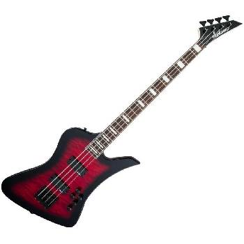 Jackson JS3 Q Kelly Bird AH Transparent Red Burst Електрическа баскитара