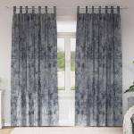 Pure Line Home Кадифени завеси в цвят сив с текстилни гайки (уши), 2 бр. , 140 x 245 см - zalegloto - 56,91 лв