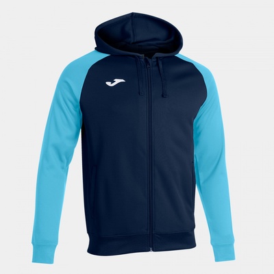 Joma Academy IV mikina na zip s kapucí dětská tmavě modrá světle modrá
