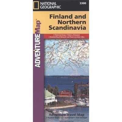 Finsko a Skandinávie Sever Adventure Map GPS komp. NGS