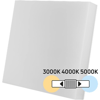UltraLux Led плафониера 18w/24w/30w, cct 3000k/4000k/5000k, 220v-240v ac, ik08, бяла, (lfps30ccts)