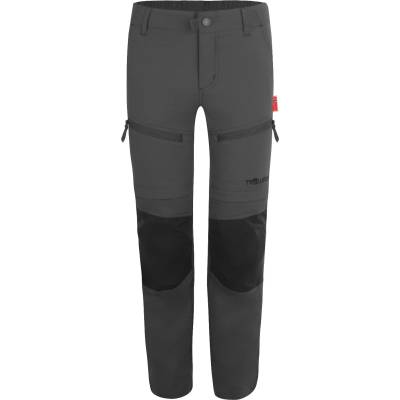 Детски панталон със свалящи крачоли Trollkids Kid's Nordfjord Zip-Off Pants Walking trousers - Anthracite - размер 128 (EU) (701-1740-0317)
