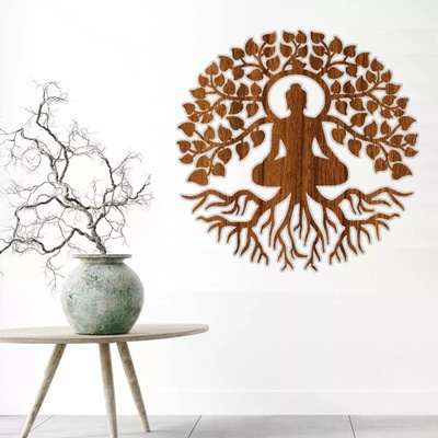Strom života obrázek na zeď - obraz BUDDHA - 55x55 cm