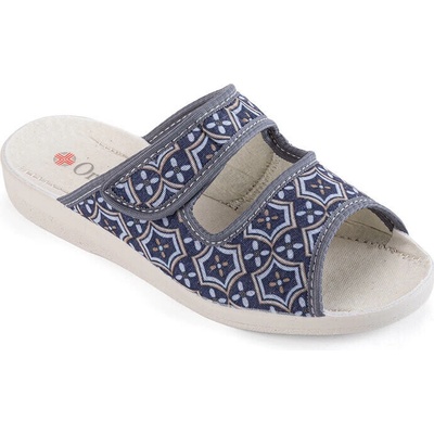 Dámské domácí ortopedické pantofle modro-šedé – Zbozi.Blesk.cz