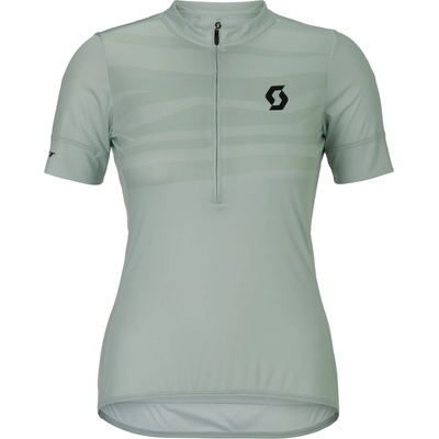 Scott Дамска фланелка с къс ръкав за колоездене Scott Women's Jersey Endurance Lt S/S Cycling jersey - Spray Grey (156-2862-0414)
