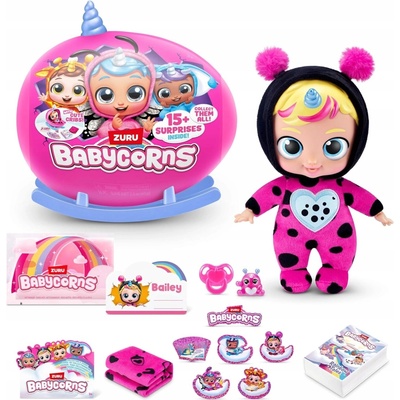 Magické Rainbocorn Babies Babycorns Bábika Bábätko v kolíske Vajce