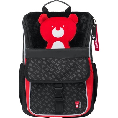 Baagl aktovka ZIPPY TERIBEAR čierna červená