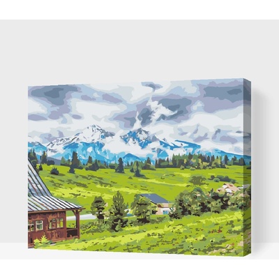 Vymalujsisam.sk Maľovanie podľa čísiel Vysoké Tatry Veľkosť 30 x 40 cm Rám Bez rámu iba zrolované plátno