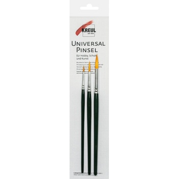 Kreul Universal Basic Synthetics Комплект кръгли четки 3 бр (721030)