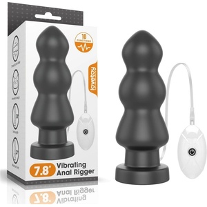 Lovetoy 7.8" Вибриращ анален щепсел King Sized