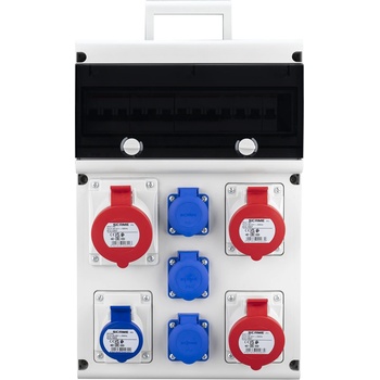 SCAME Табло 632.5520 тип А сглобено с индустриални контакти и токови защити ABB - 632.5520-A (632.5520-A)