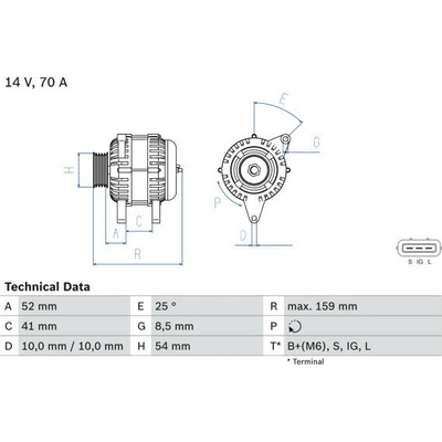 generátor BOSCH 0 986 040 471