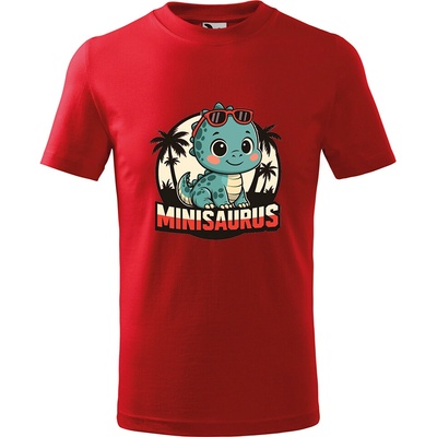 Handel detské tričko Minisaurus červená