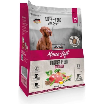 MAC's MACs Dog Mono Soft FRESH-Пълноценна храна за кучета с конско месо 4 кг