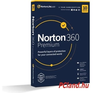 Symantec Norton 360 Premium 75GB HUN (1 User/10 device/1 Year) (21416702)